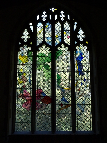 image of Mellis church east window